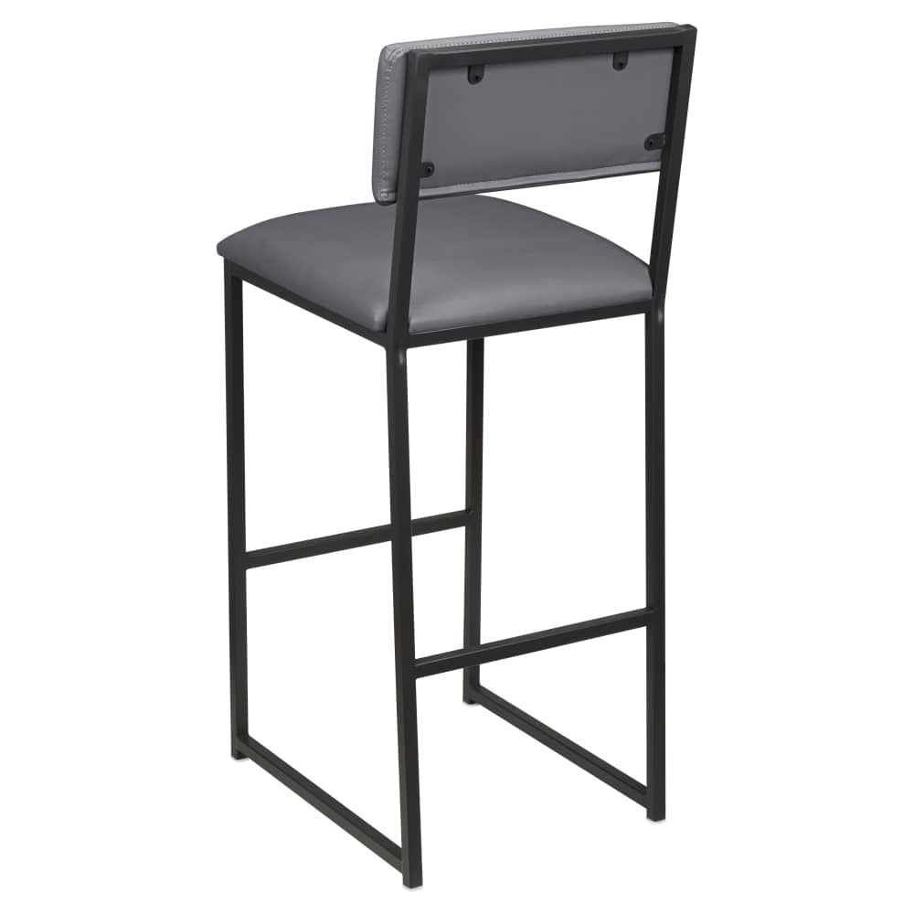Indy Metal Bar Stool with Padded Back