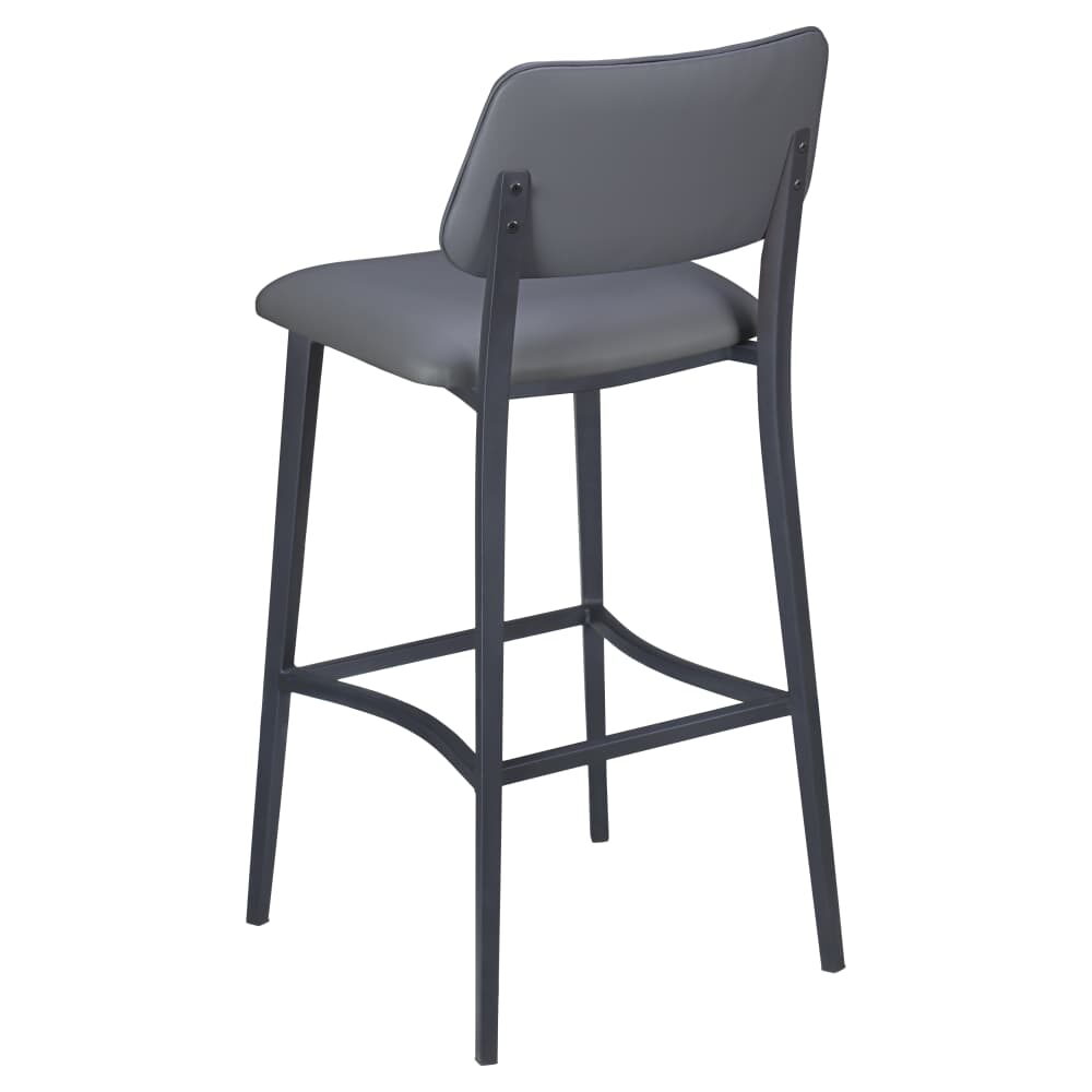 Luca Metal Bar Stool with Padded Back