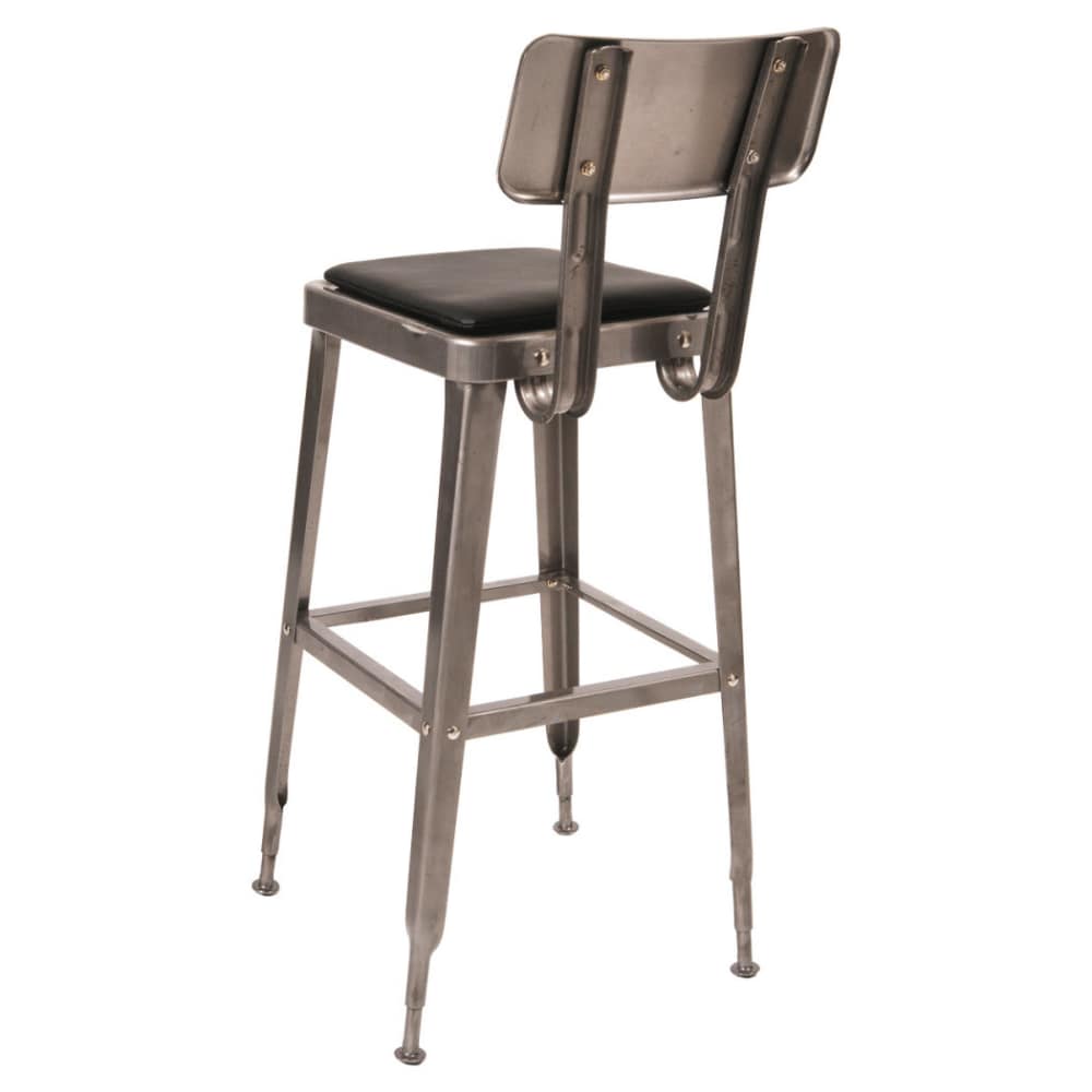Bar stool selection, Laurie Bistro-Style metal in clear finish