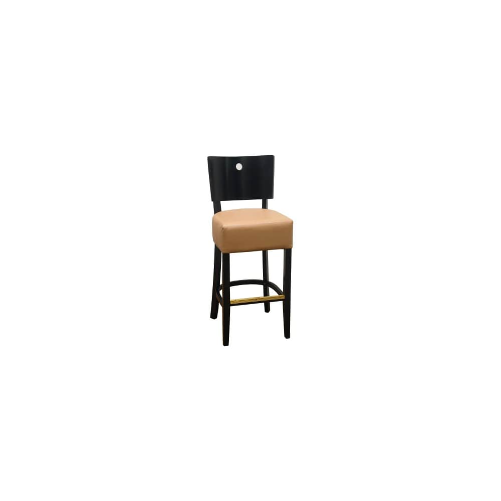 Bar stool selection, Designer curved back wood
