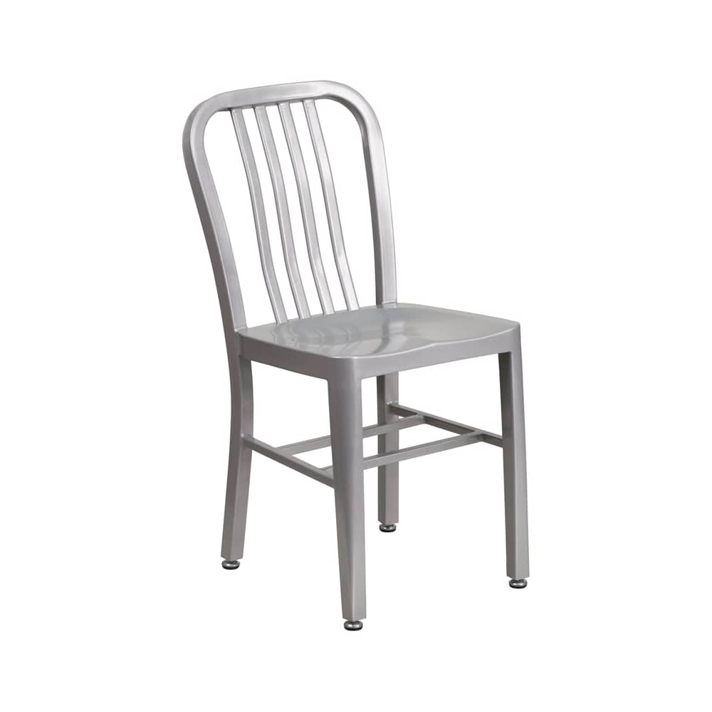 Dining chair selection, Indoor, outdoor metal in Silver finish