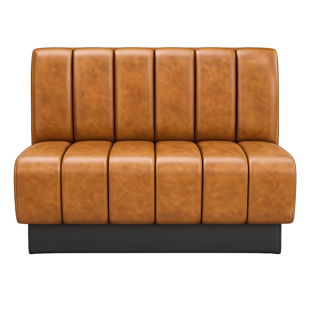 Booth selection, 6 channel custom with Pullover back and Channeled Jumbo seat