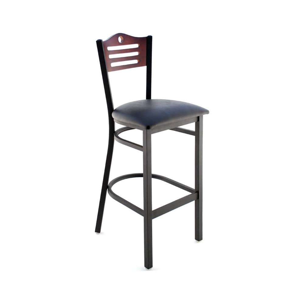 Bar stool selection, Interchangeable back metal with Slats and Circle