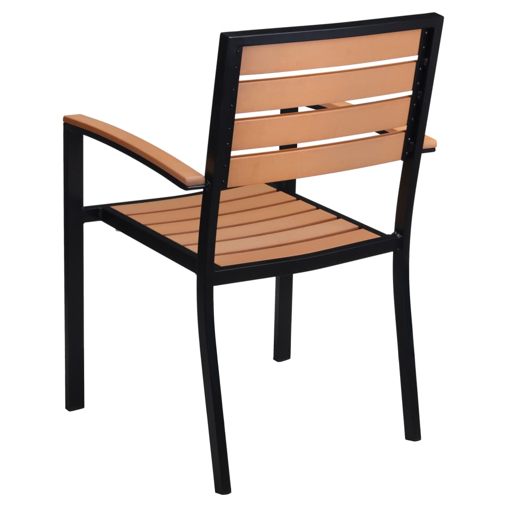 Armchair selection, Black faux teak patio