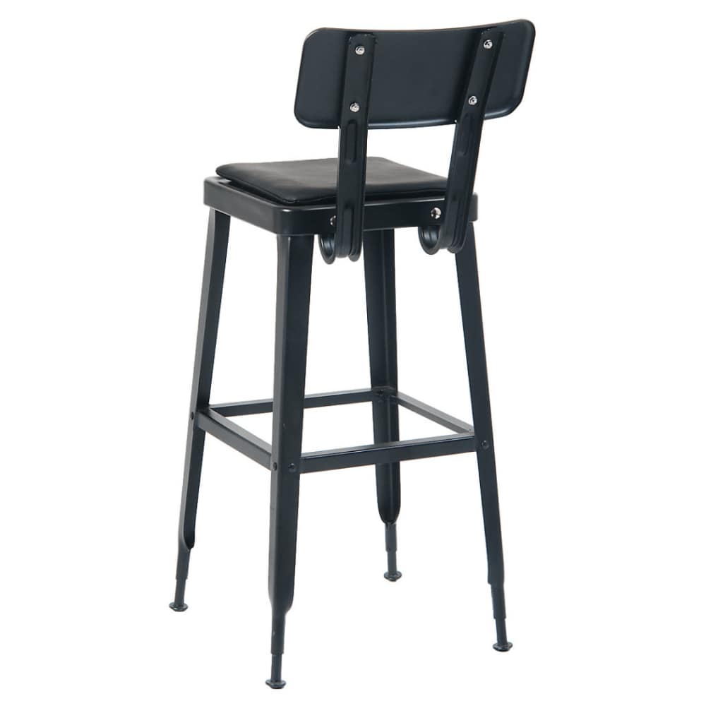 Bar stool selection, Laurie Bistro-Style metal in black finish
