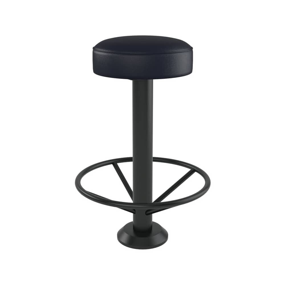 Backless Bolt-Down Swivel Bar Stool