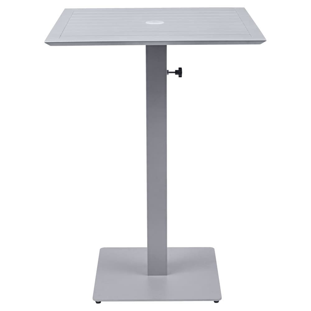 Carlo Outdoor Umbrella Table Base in Titanium Gray, Bar Height