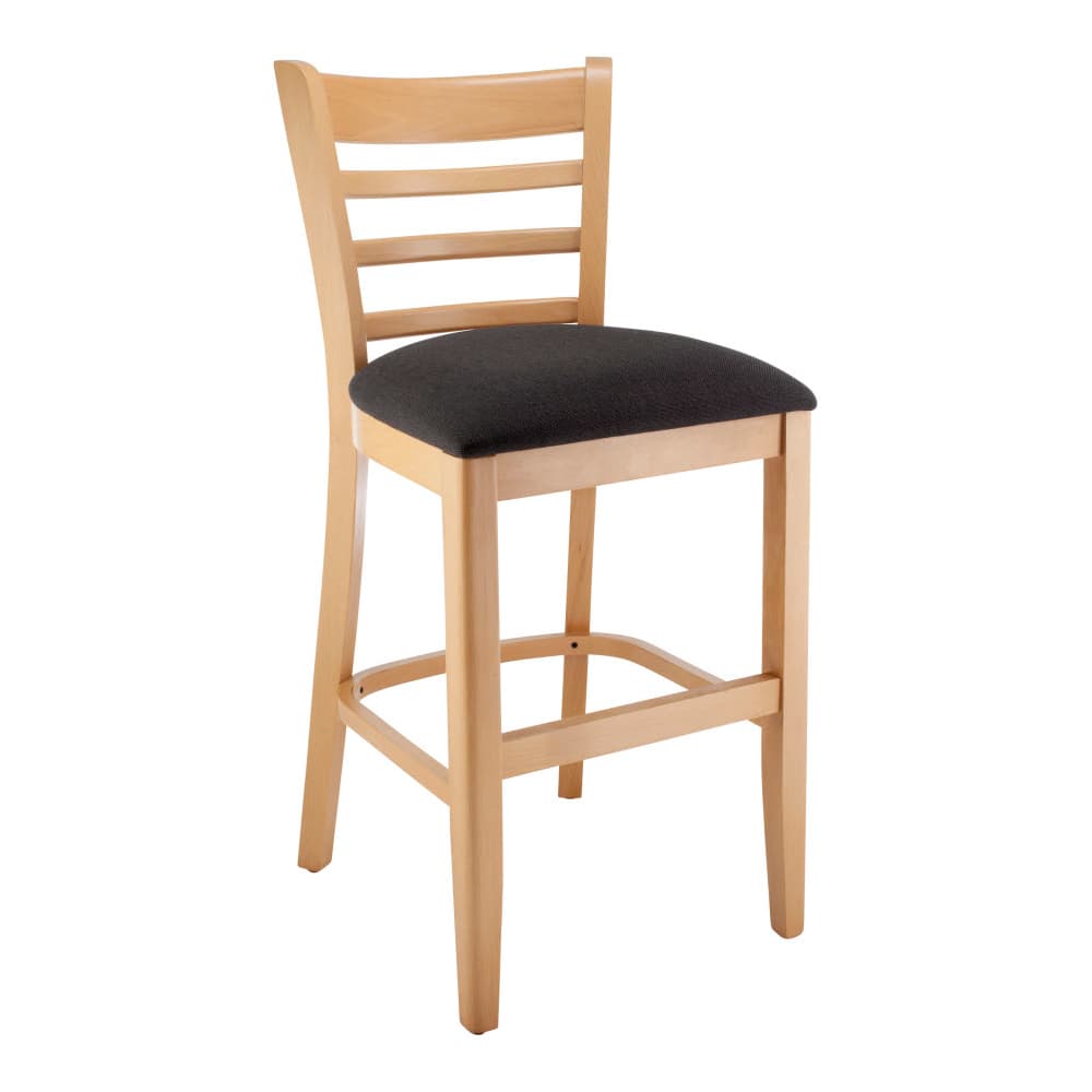 Bar stool selection, Ladder-back wood counter stool