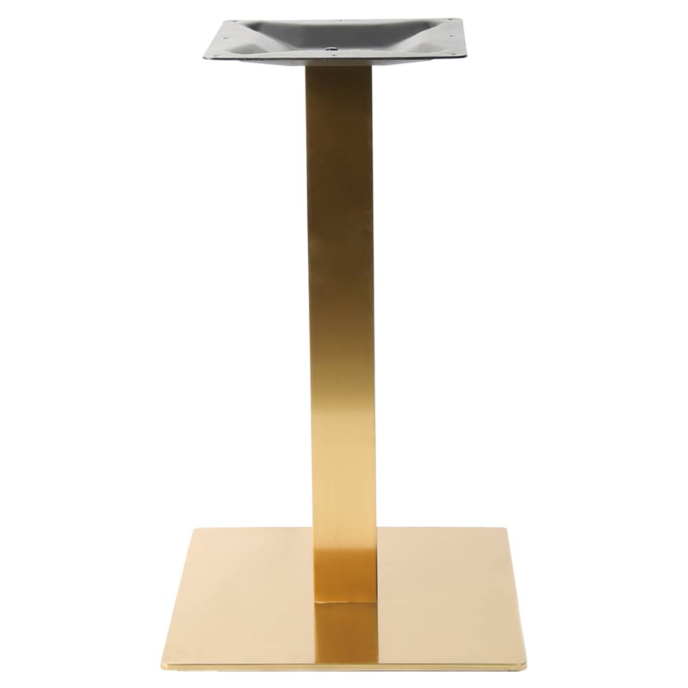 Table base selection, Gold square stainless steel