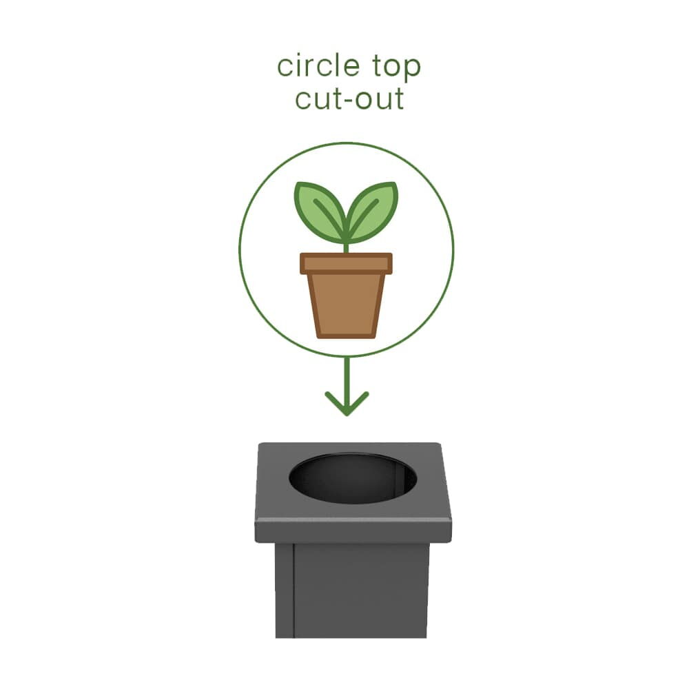 Partition Corner Stand with Planter