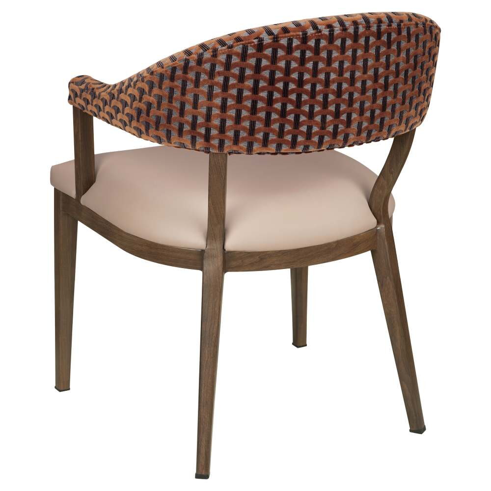 Valro Curved-Back Aluminum Chair