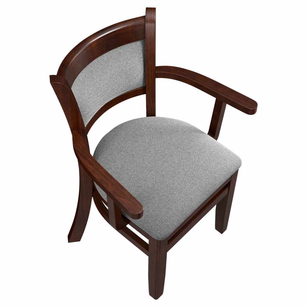 Armchair selection, Padded back wood with arms