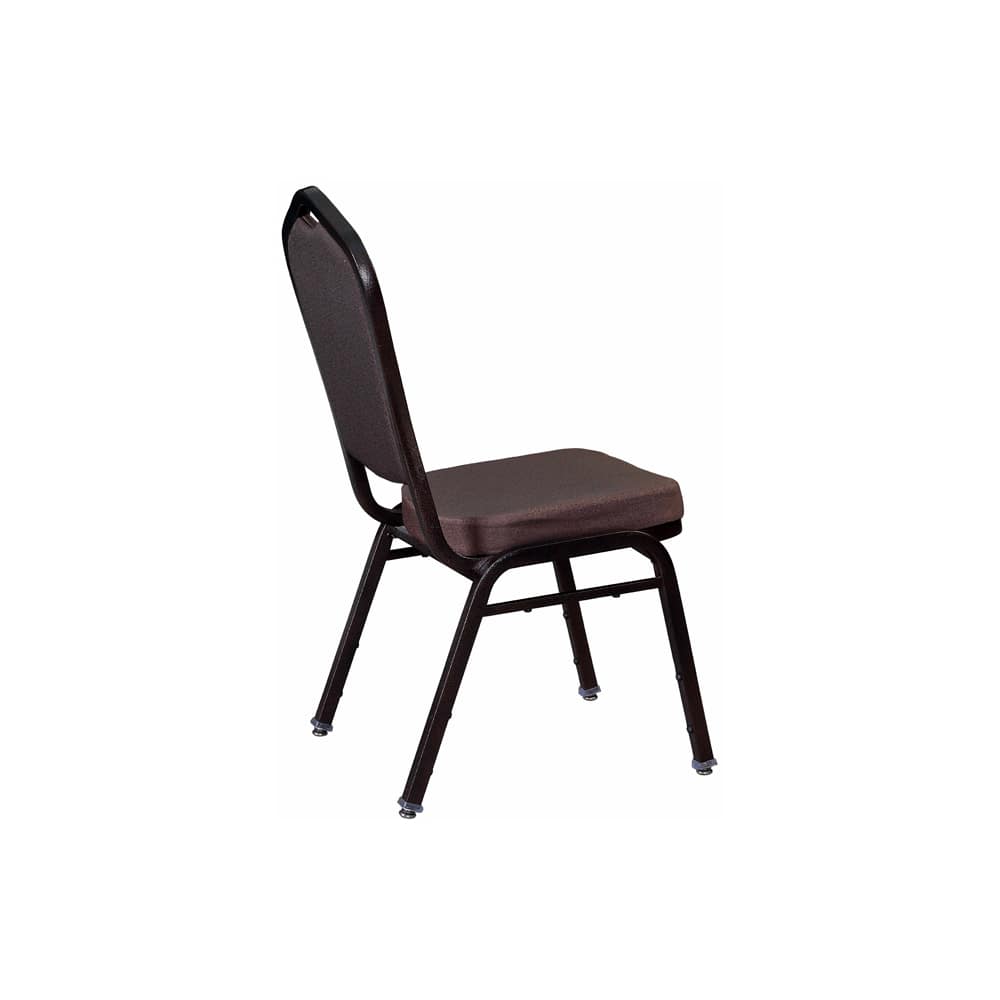 Dining chair selection, Metal stack, copper vein frame with Brown fabric