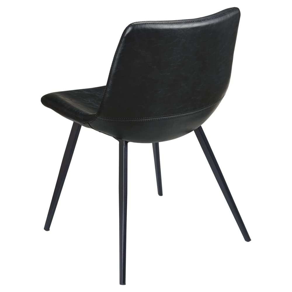 Dining chair selection, Luna metal with black finish
