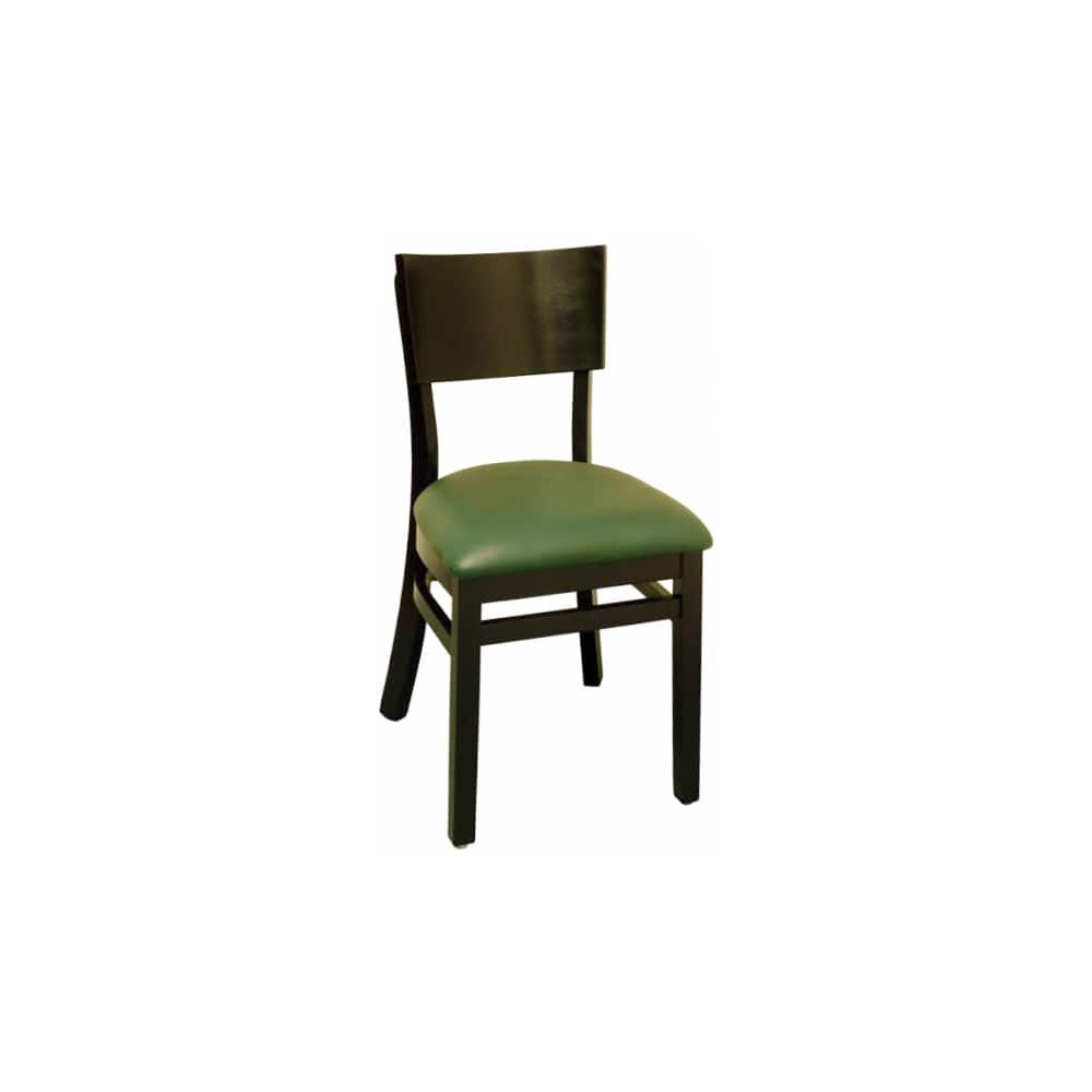 Curved Back Wood Chair