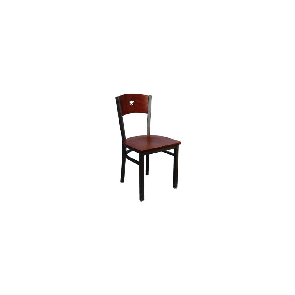 Dining chair selection, Interchangeable back metal with a Star in the back