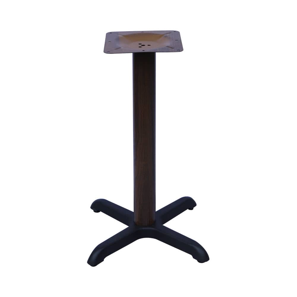 Table base selection, Wood Look X Prong (Standard height