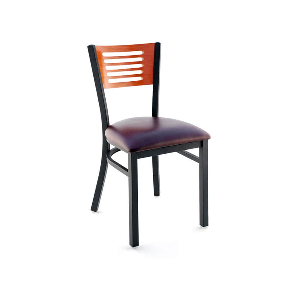 5 Slats Back Metal Chair