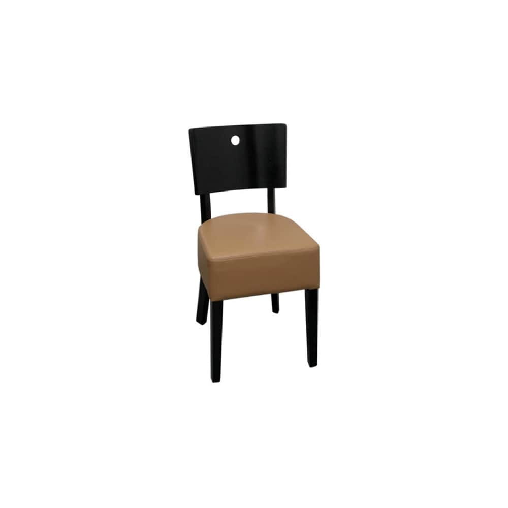 Designer Curved Back Wood Chair