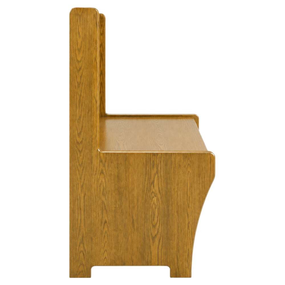 Wood Bench with Wood Seat and Back