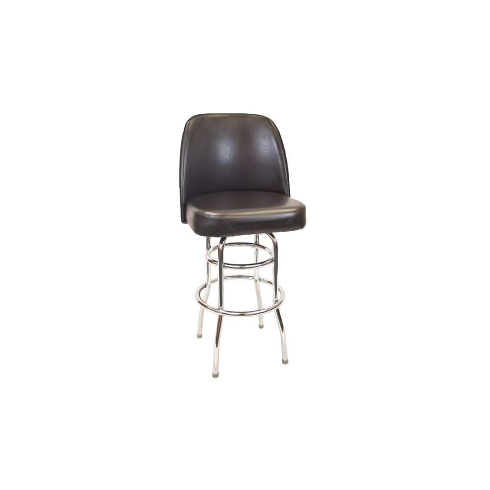 Bar stool selection, Chrome swivel with a double ring frame and extra Large seat