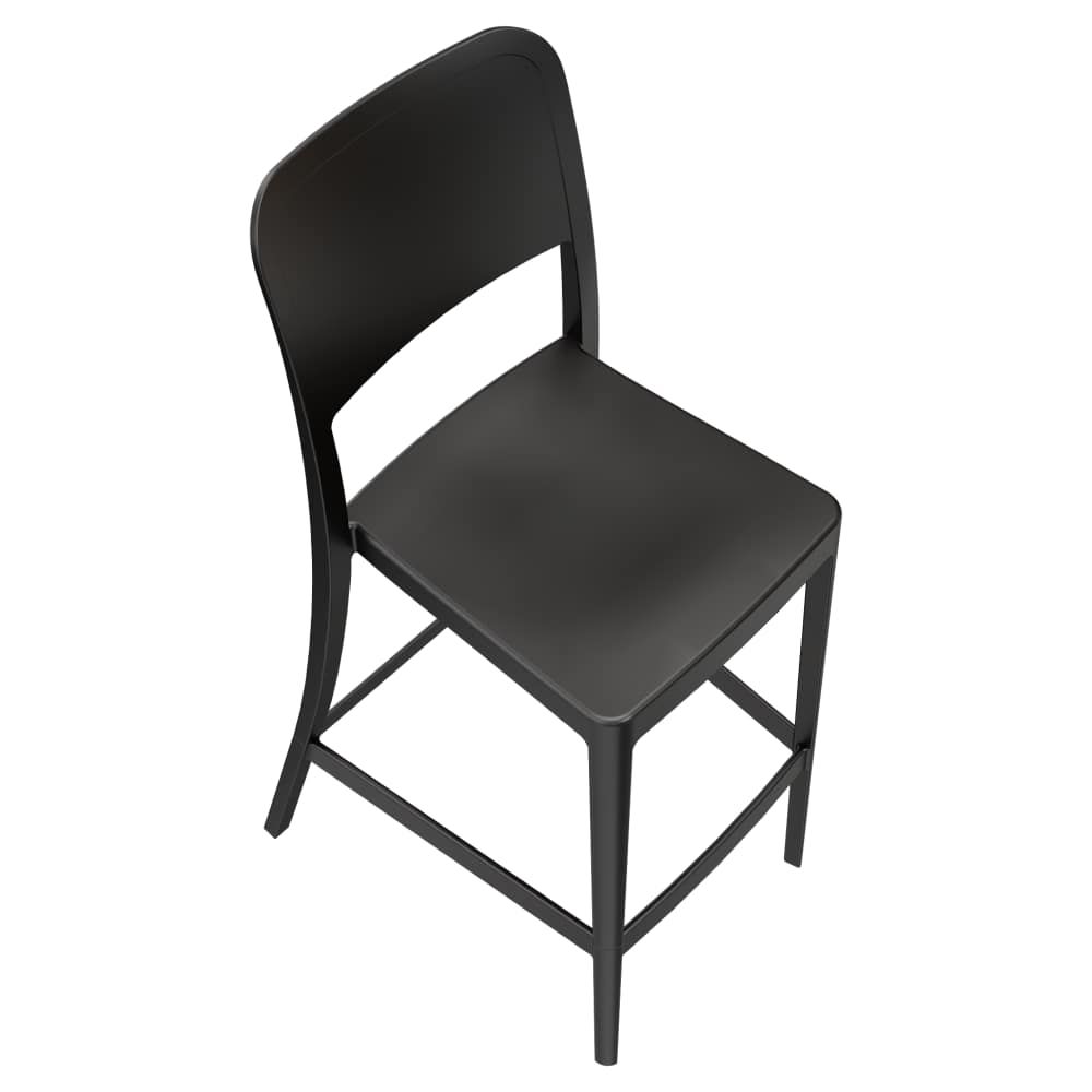 Bar stool selection, Parker solid-back outdoor resin