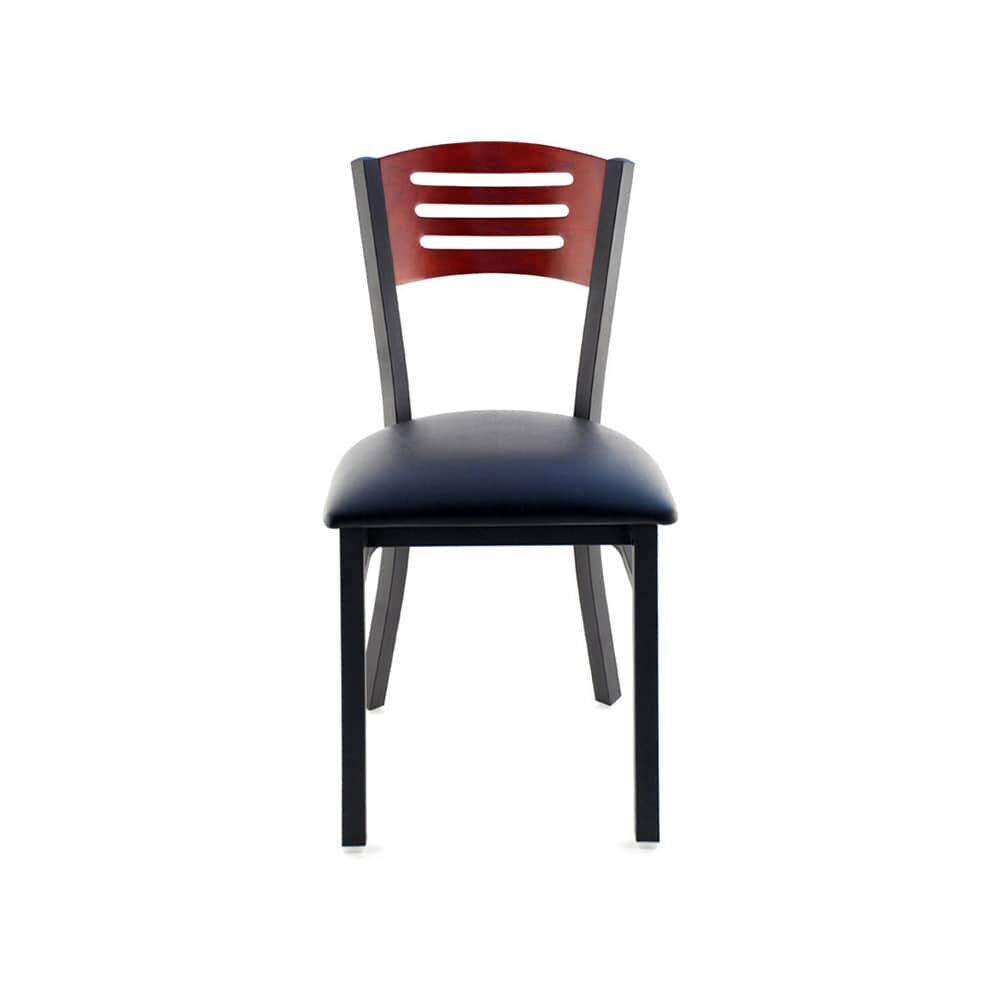 3 Slats Back Metal Chair