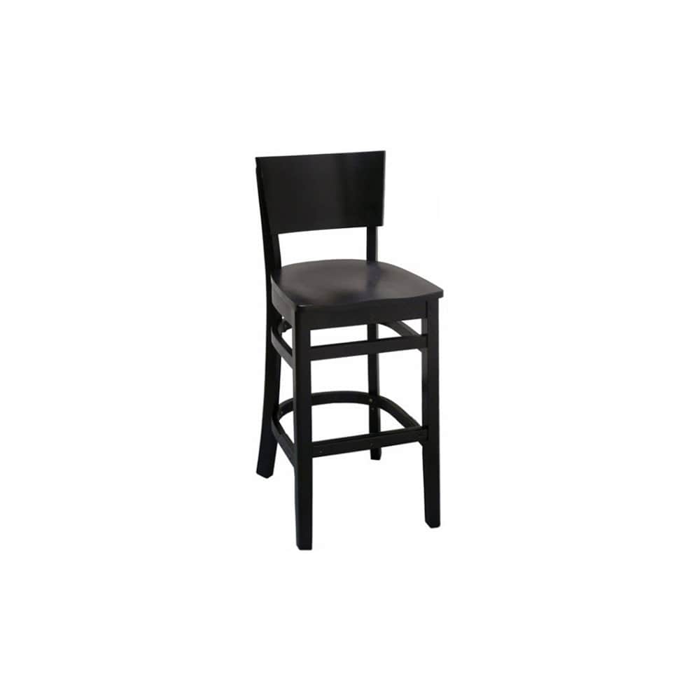 Bar stool selection, Curved back wood