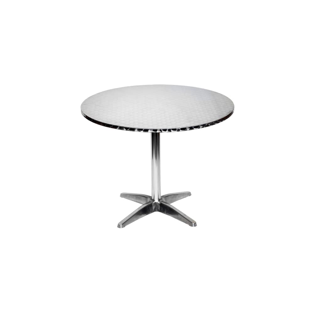 Dining table selection, Stainless steel with base