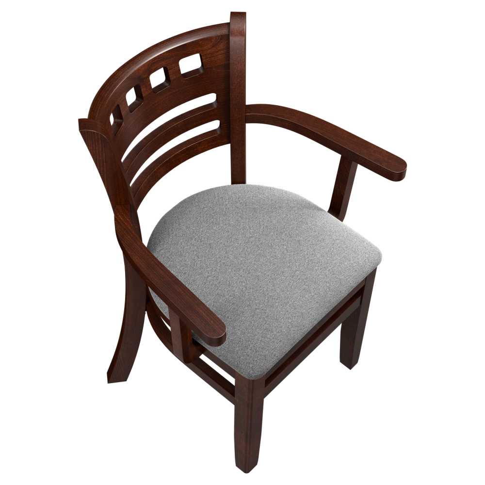 Armchair selection, American back wood with arms