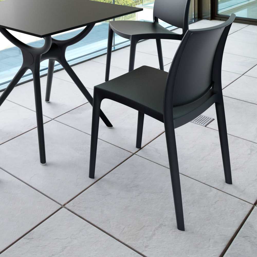 Dining chair selection, Kyra outdoor resin