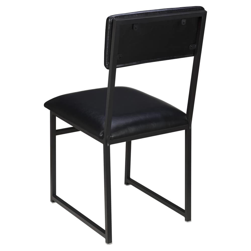 Dining chair selection, Indy metal with padded back