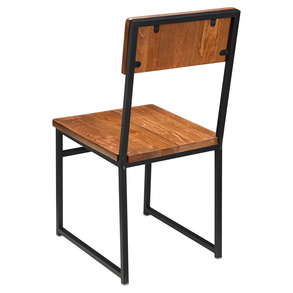 Indy Metal Chair with Wood Back