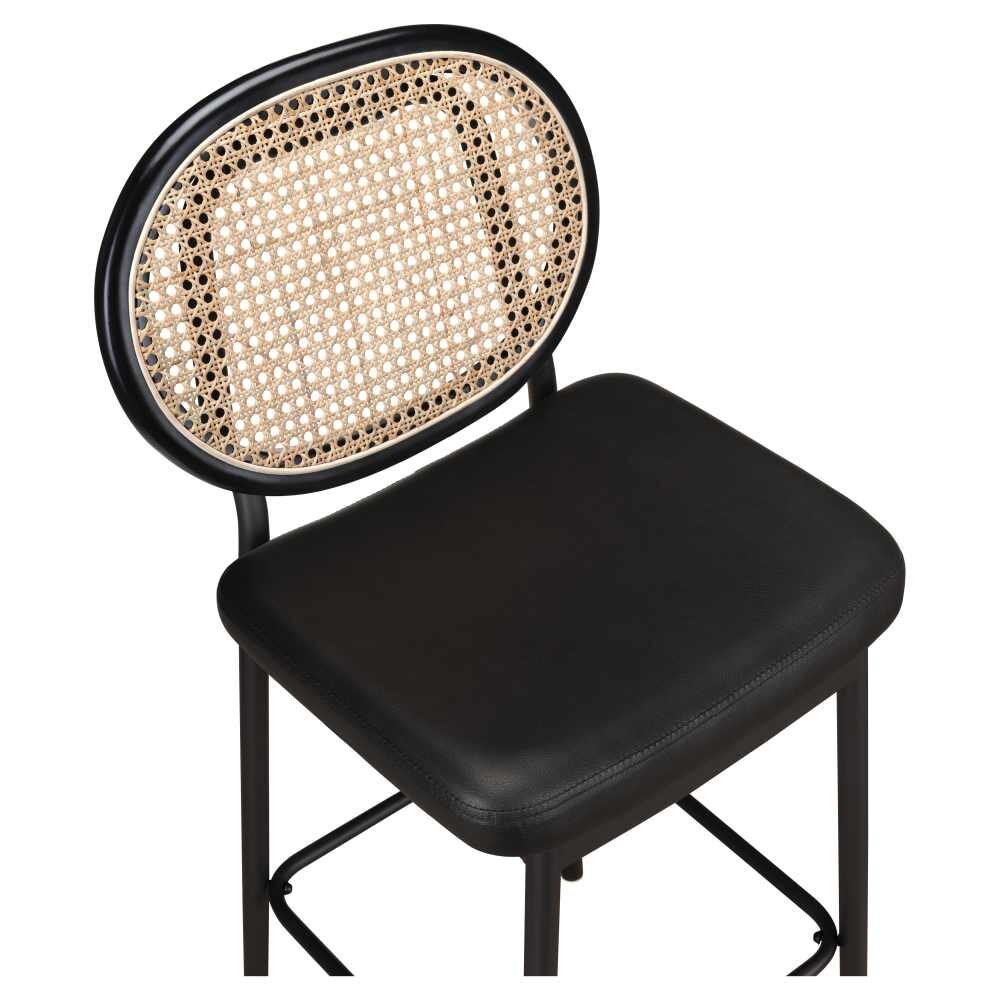 Venice Cane Metal Bar Stool