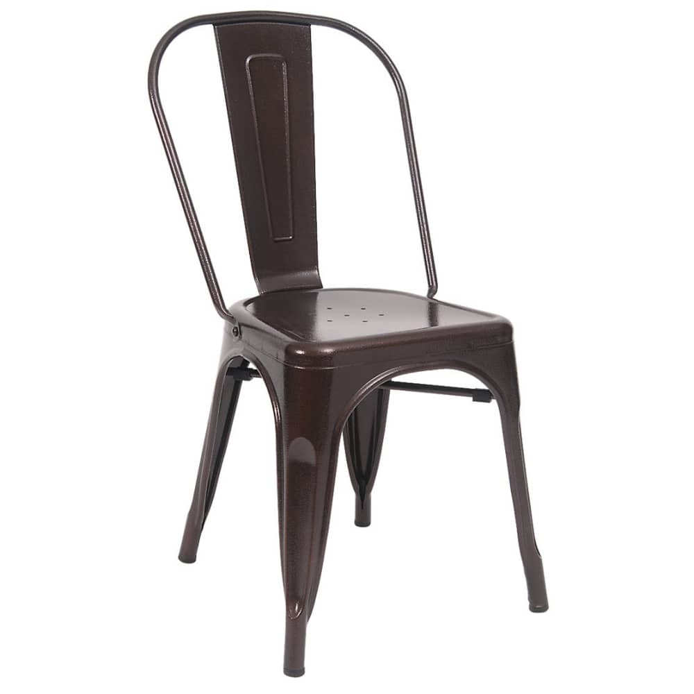 Dining chair selection, Bistro Style metal in Brown finish