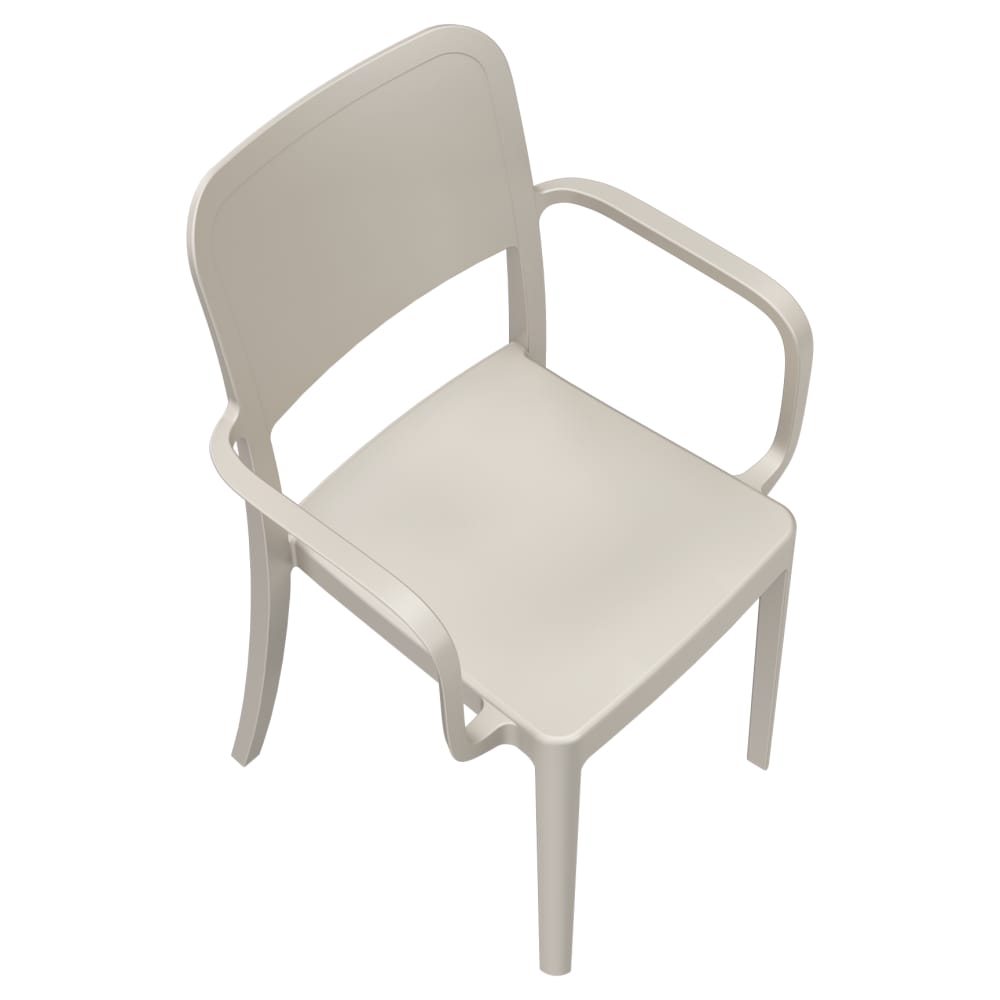 Armchair selection, Parker solid-back outdoor resin