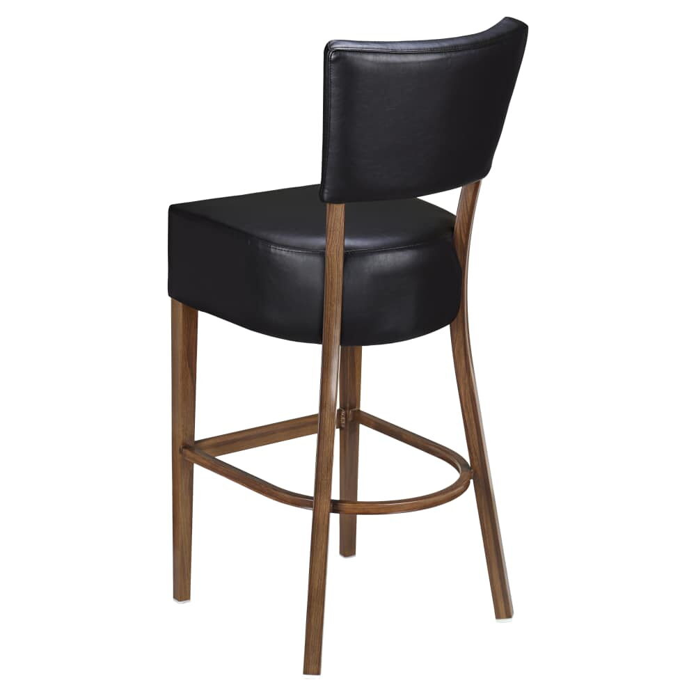 Lumme Padded Back Metal Bar Stool