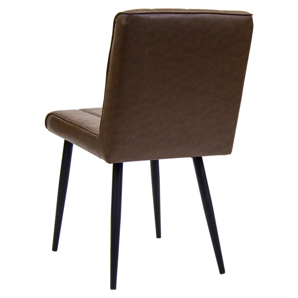 Dining chair selection, Erada Brown vinyl