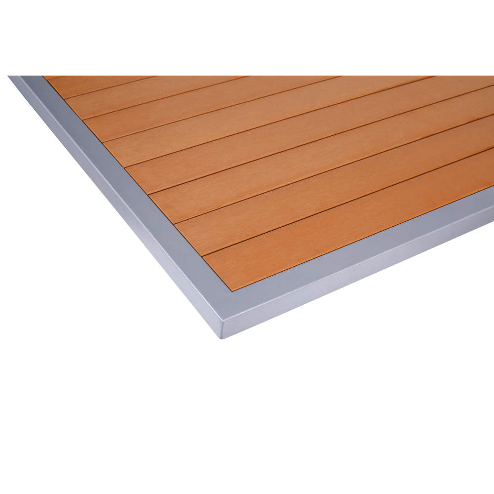 Dining table selection, Aluminum patio with faux teak top