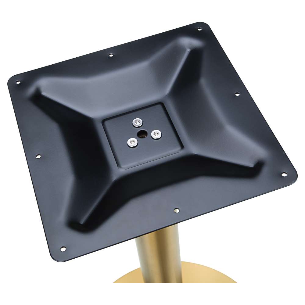 Gold Round Table Base, Bar Height