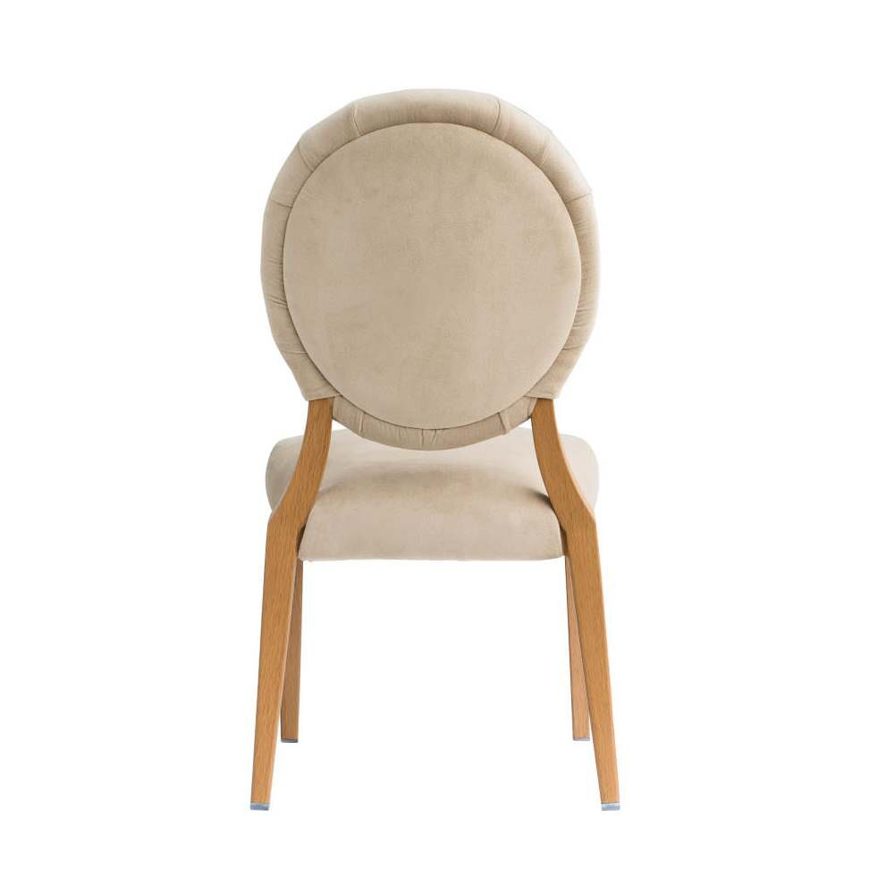 Julianna Button-Tufted Back Upholstered Aluminum Chair