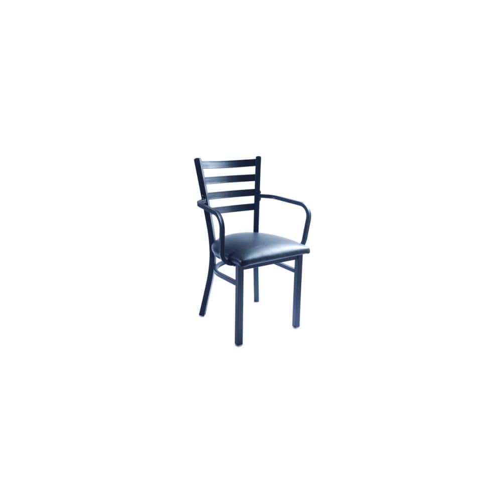 Armchair selection, Metal ladder-back with arms