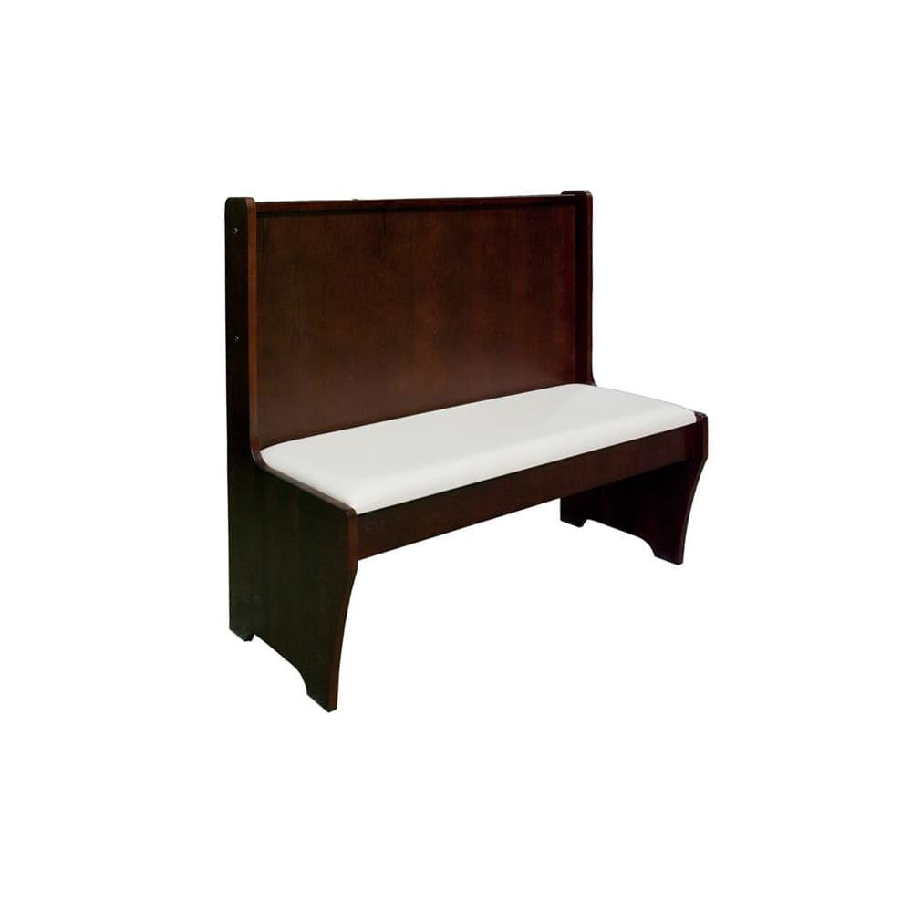 Wood Bench with Wood Seat and Back
